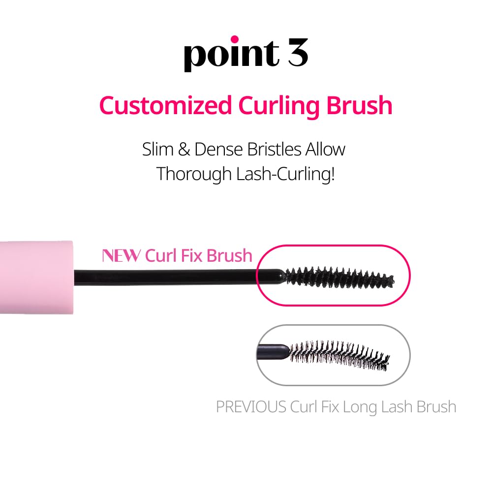 ETUDE Curl Fix Mascara defines lashes with no clumps.