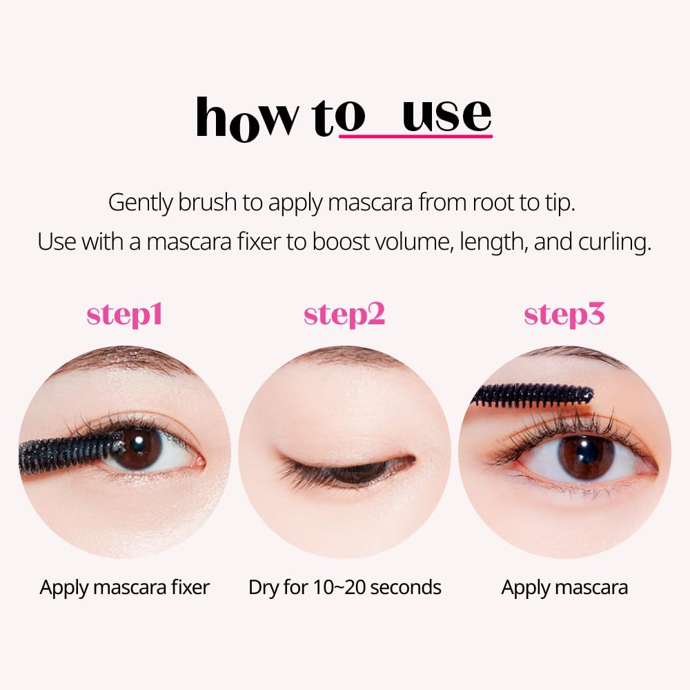 ETUDE Curl Fix Mascara box highlights Korea award-winning performance.