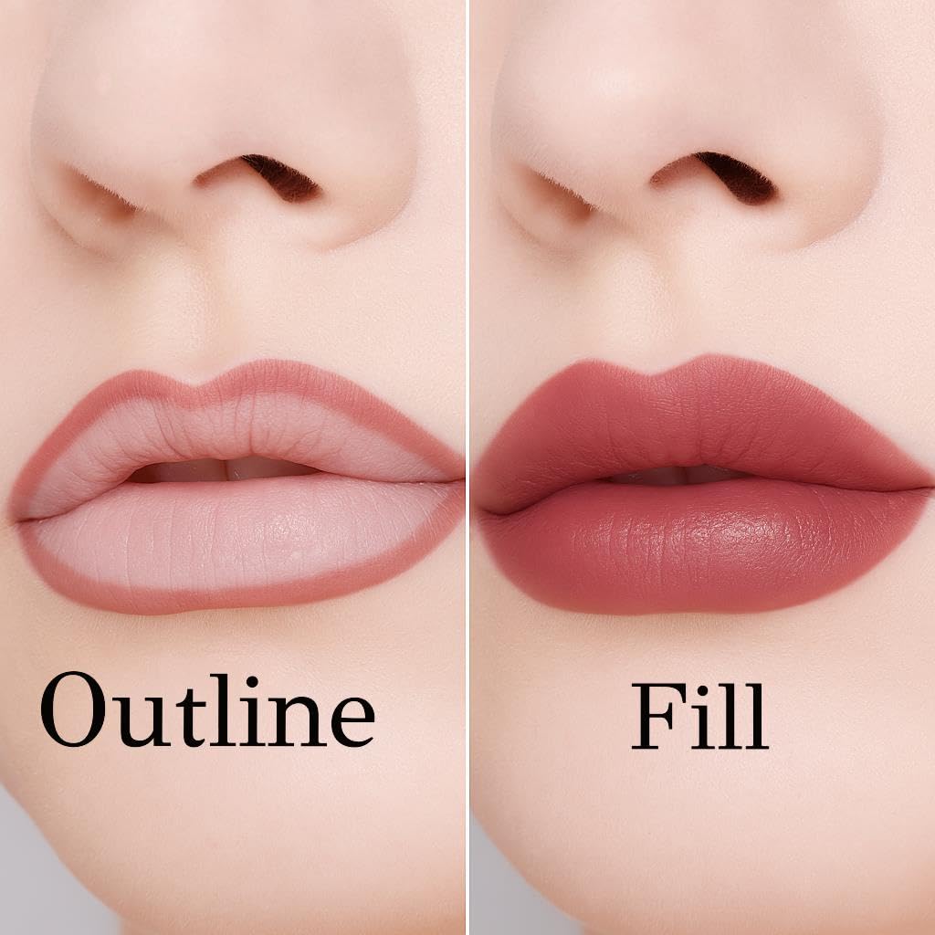 ETUDE Dear Darling Marker Tint 9 Fig Beige – échantillon-lèvres pour tester rapidement la teinte.