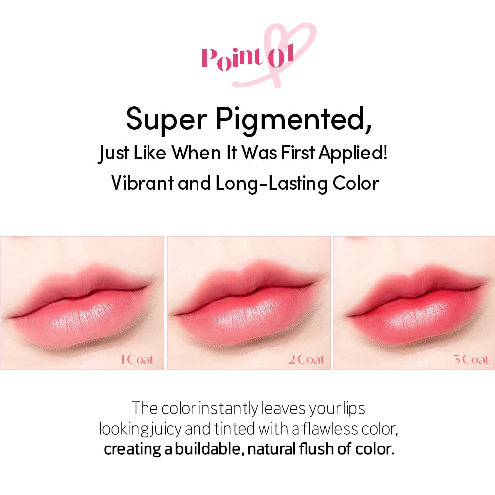 ETUDE Dear Darling Marker Tint Raspberry Pop rendu gloss