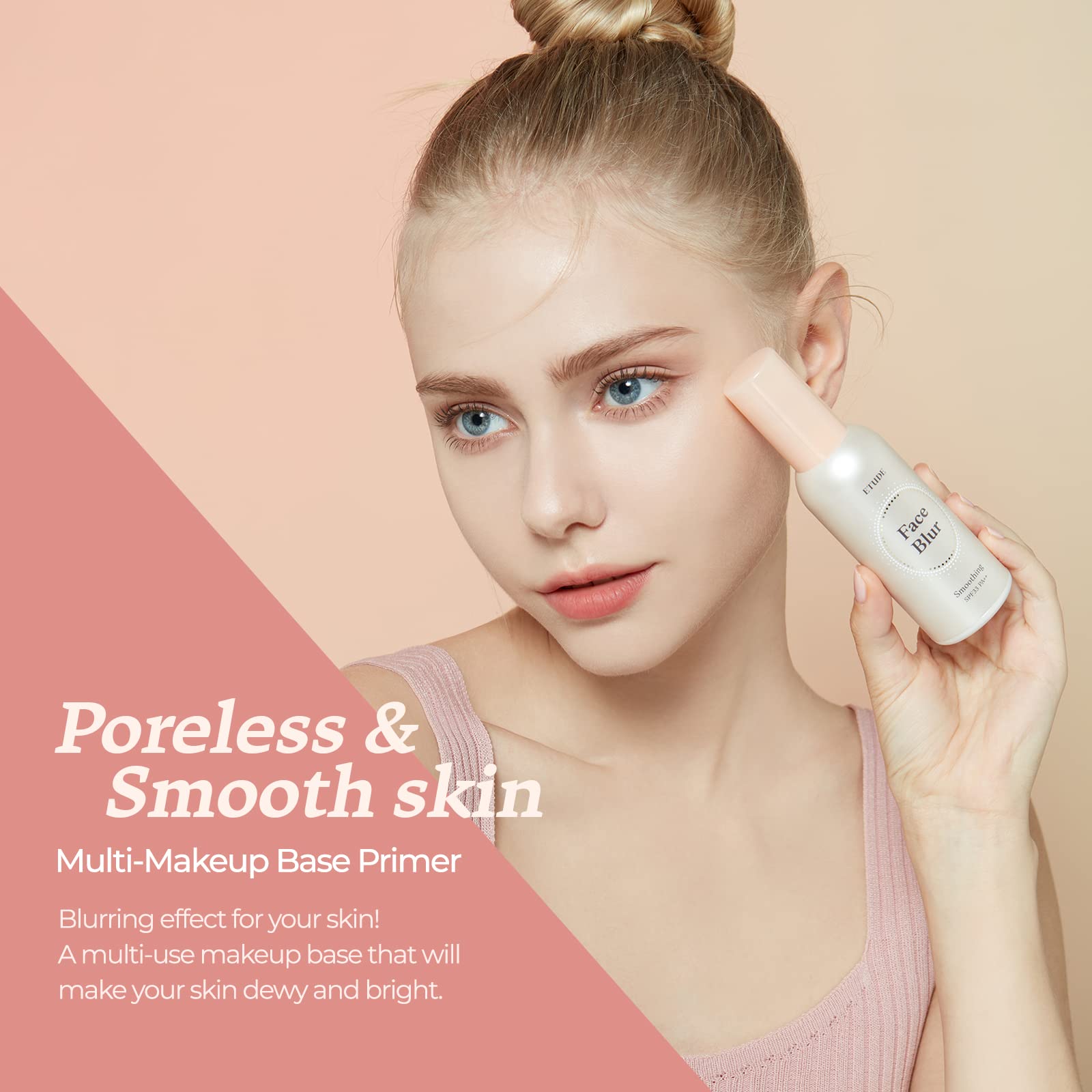 Texture lisse et poudre douce estompant les pores avec ETUDE.