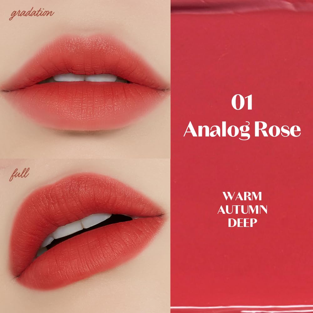 Échantillon-teinte Analog Rose sur peau, couleur naturelle et pigmentée