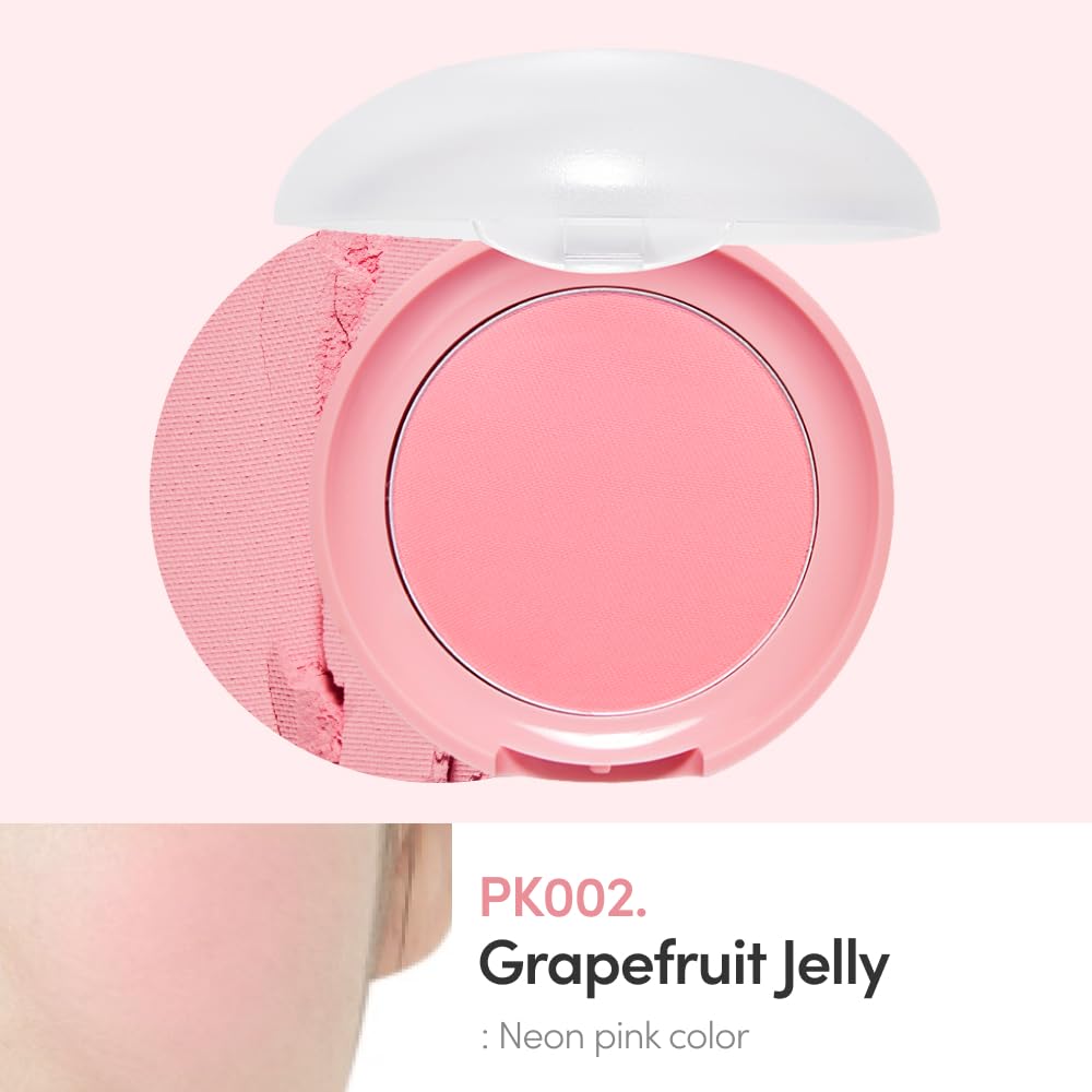 ETUDE Lovely Cookie Blusher, teinte pamplemousse, effet fraîcheur sur les joues.