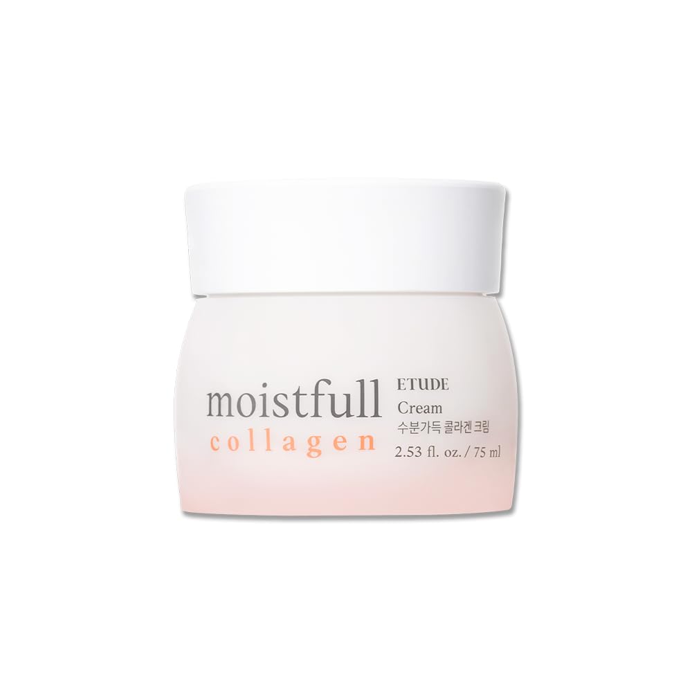 ETUDE Moistfull Collagen Crème – texture douce, application agréable sur le visage.