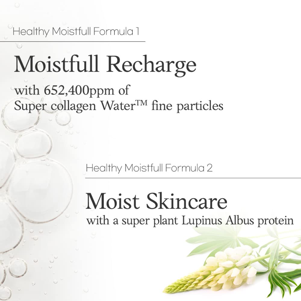 Protéine de Lupinus albus et eau de collagène pour une hydratation durable.