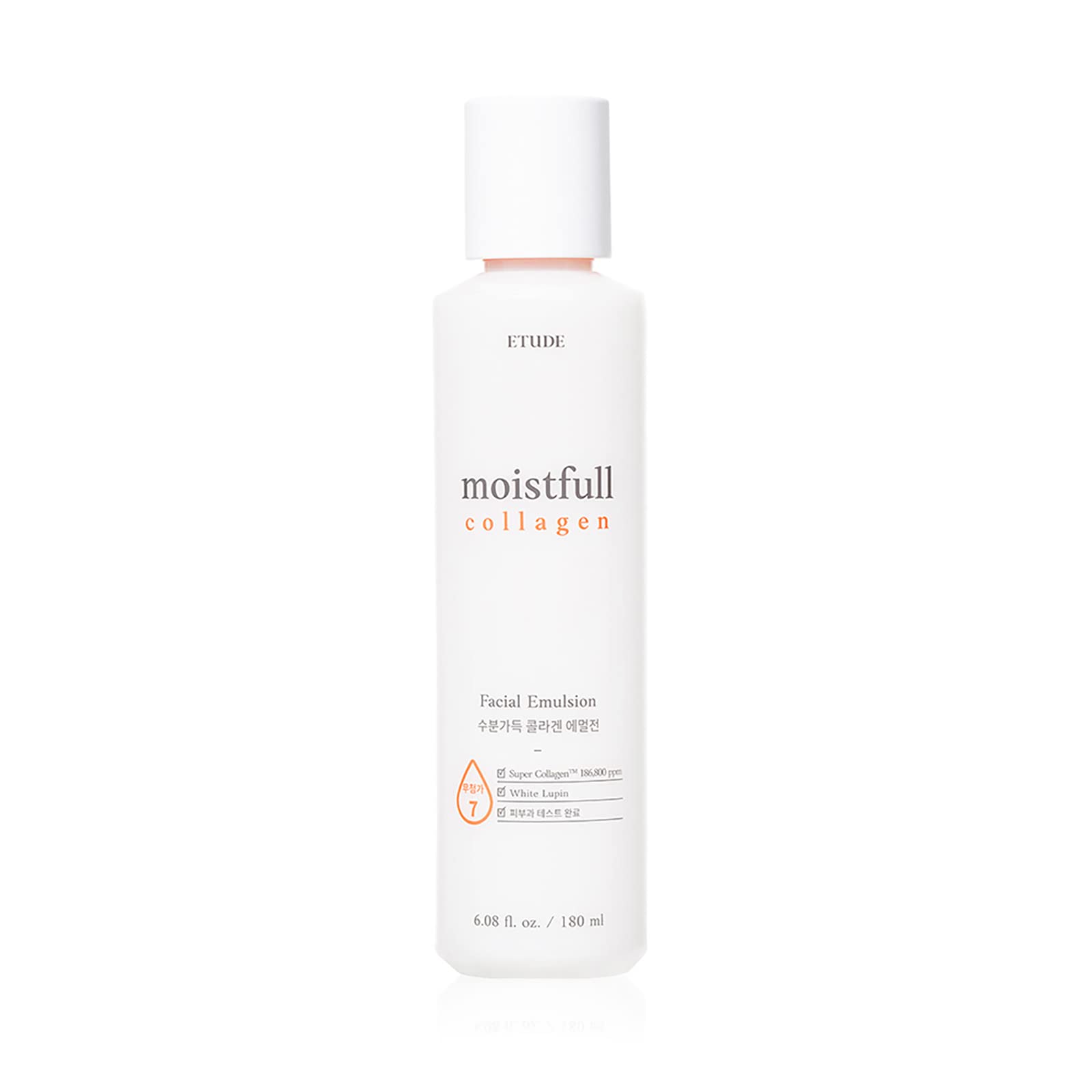 Etude Moistfull Emulsion, flacon transparent, hydratation légère et durable.