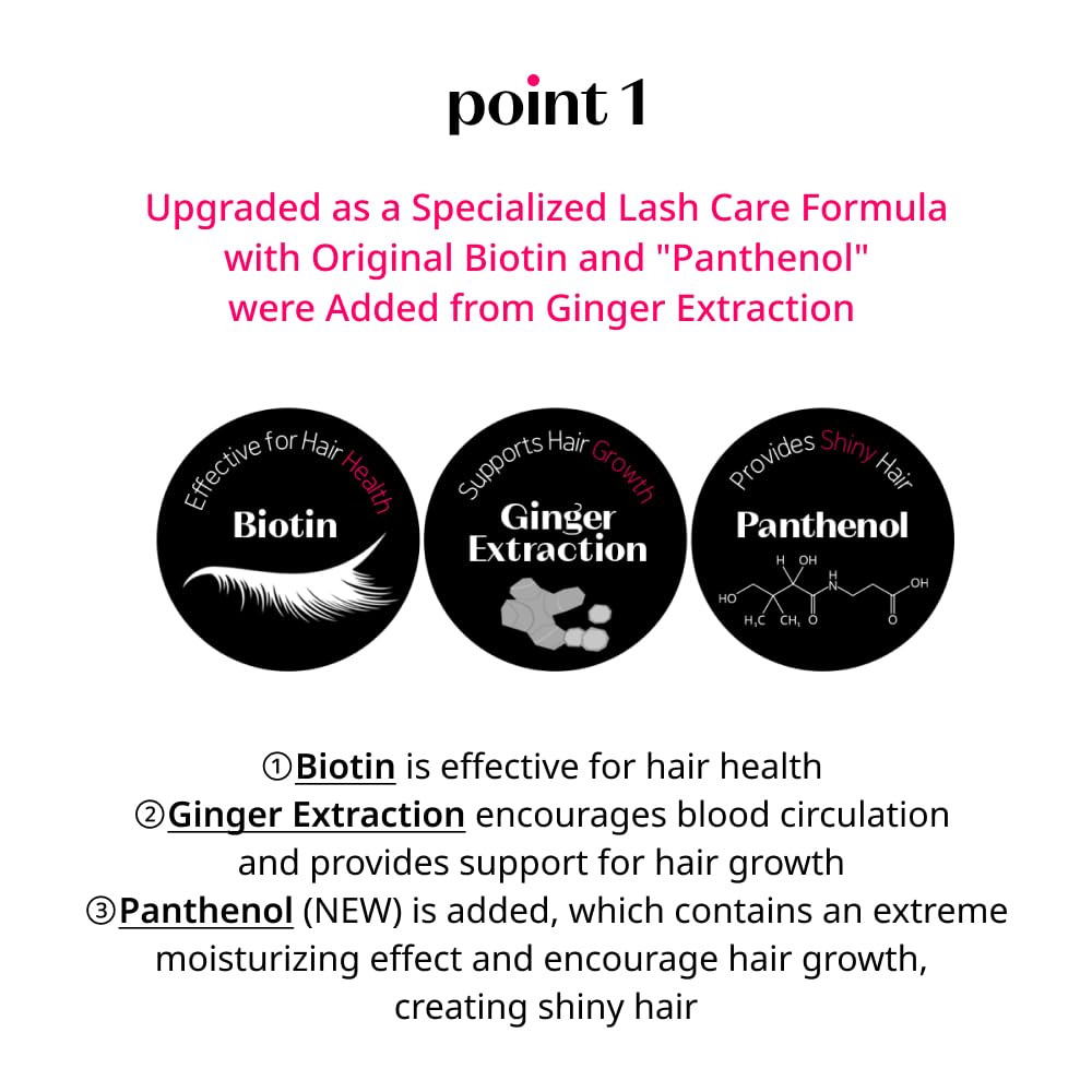 Cils plus sains grâce au sérum ETUDE, enrichi en biotine et panthénol.