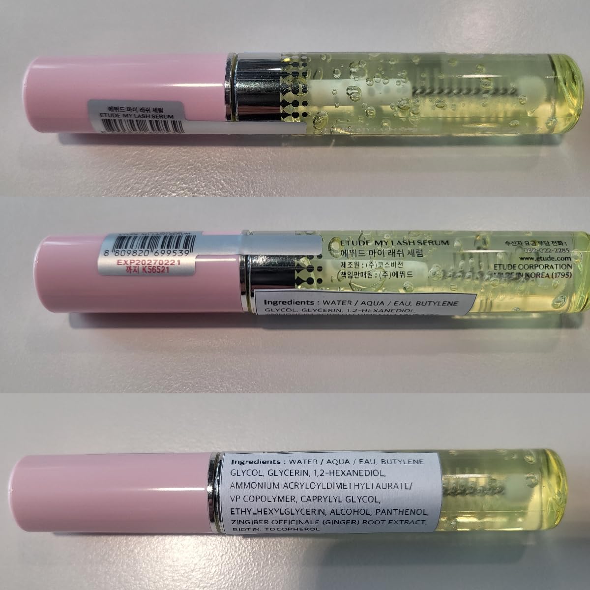 Conditionnement pratique de 9 ml du sérum ETUDE pour le quotidien.
