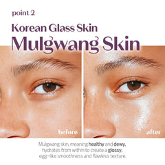 ETUDE Nymph Aura Volumer hydration closeup highlighting moisture