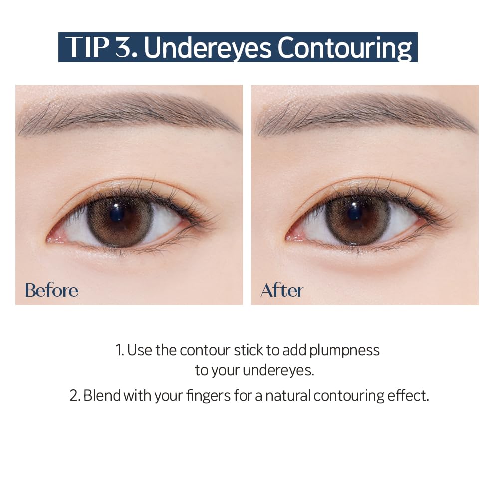 Etude Reborn Maker Contour Stick blends easily on skin for a flawless finish