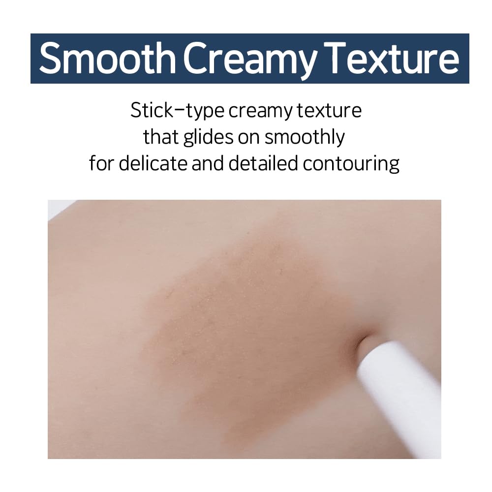 ETUDE Reborn Maker Contour Stick blends smoothly to sculpt cheekbones with precise definition.