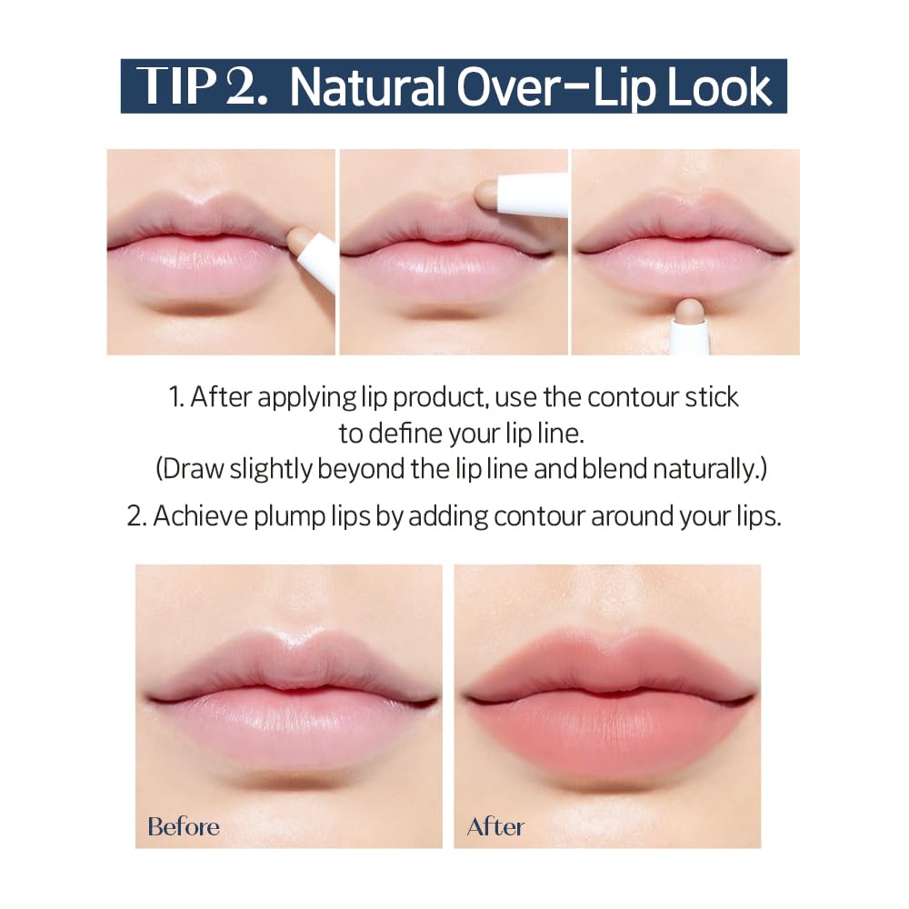 ETUDE Reborn Maker Contour Stick travel-friendly design fits in a purse for on-the-go contour.