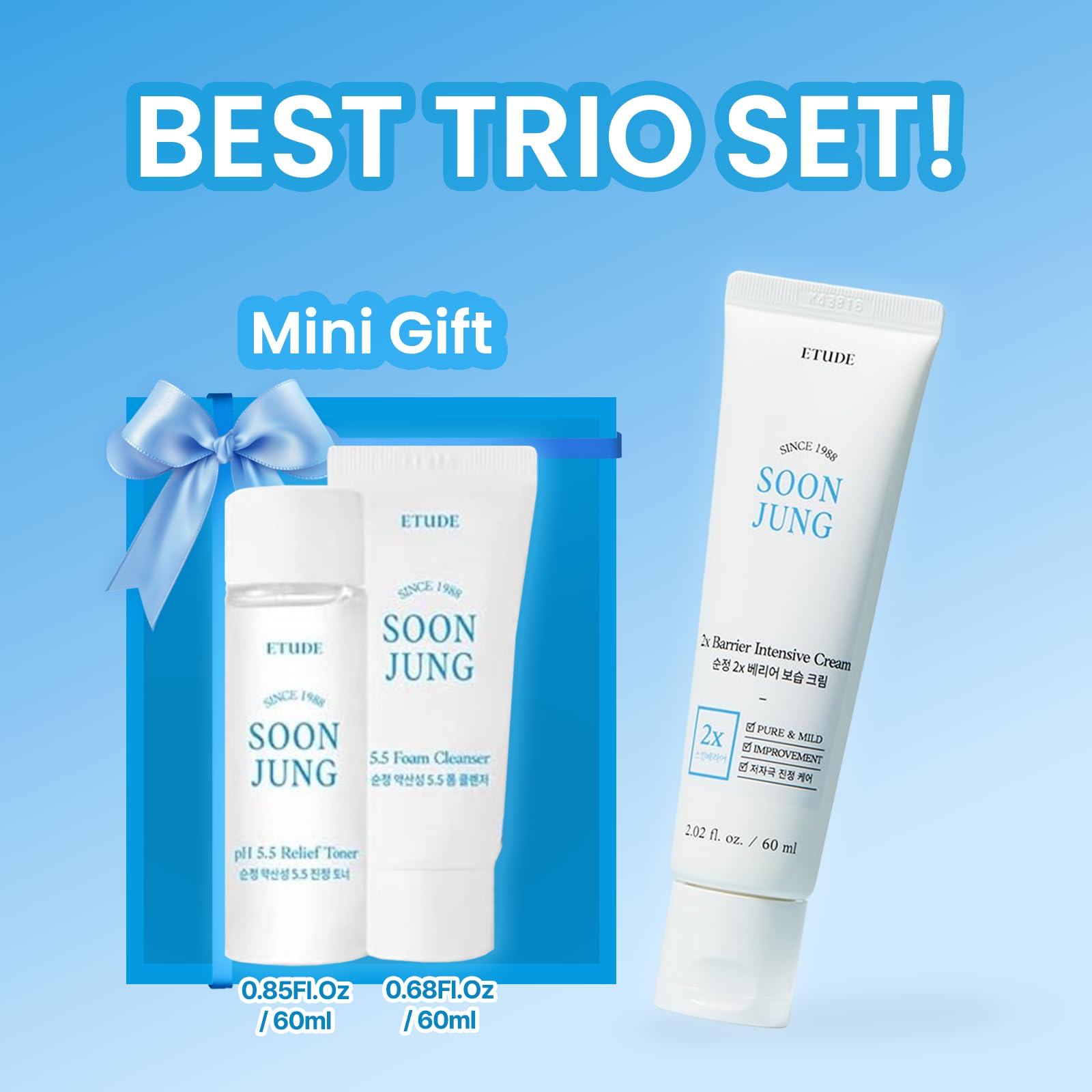 Texture crémeuse riche et absorption rapide de ETUDE SoonJung 2x Crème.