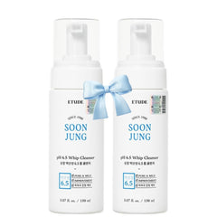 ETUDE SoonJung mousse nettoyante duo, texture légère pour un nettoyage doux et efficace.