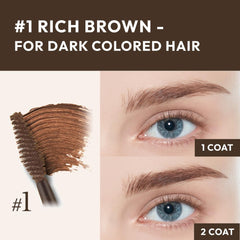 ETUDE Color My Brows intègre cire-d-abeille et carnauba pour brillance légère.