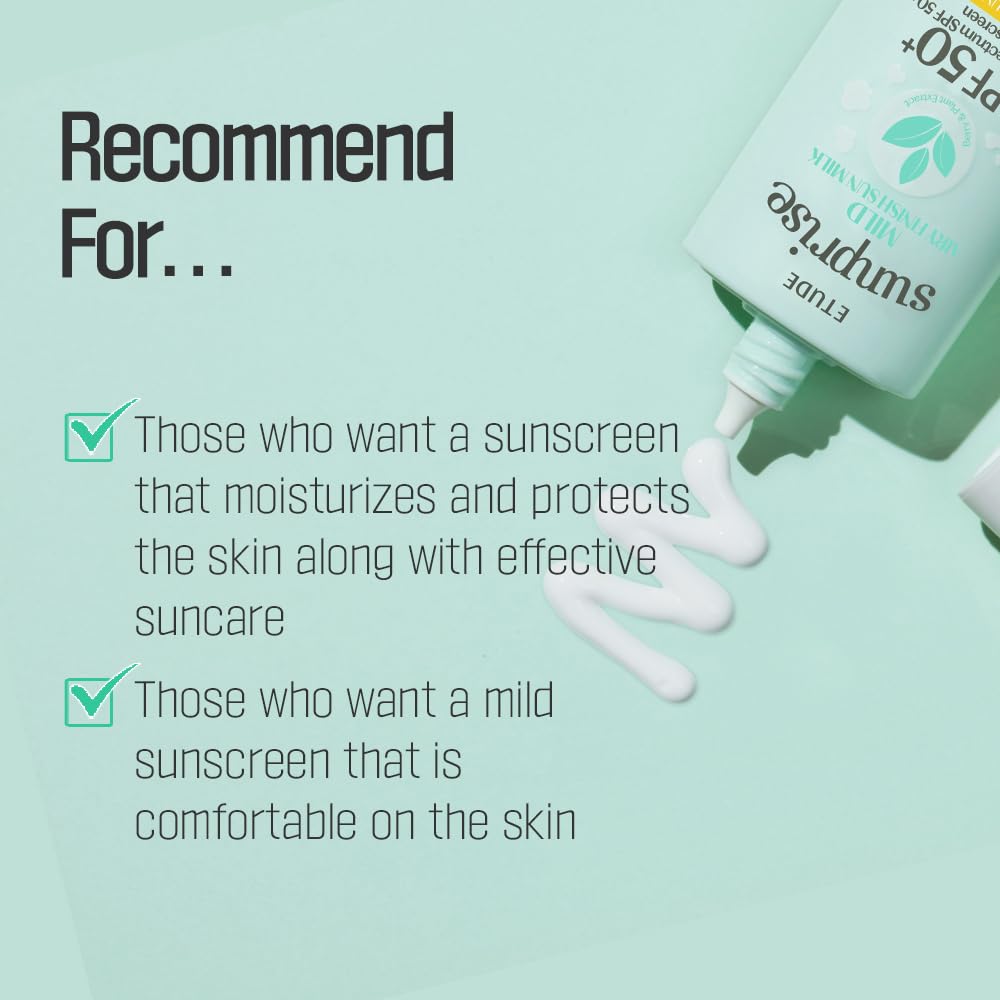 ETUDE Sunprise ingrédients naturels, hydratation profonde adaptée à tous types de peau.