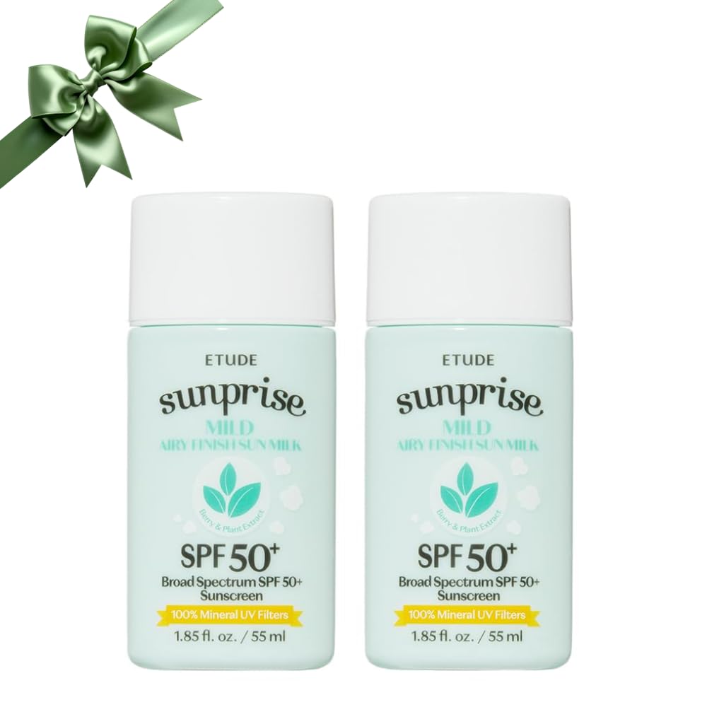 ETUDE Sunprise lait solaire minéral léger, application fluide et non gras.