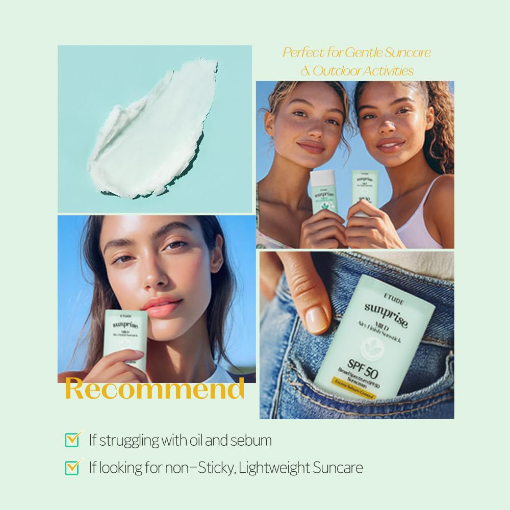 ETUDE Sunprise with sebum-control powder reduces shine for a fresh look
