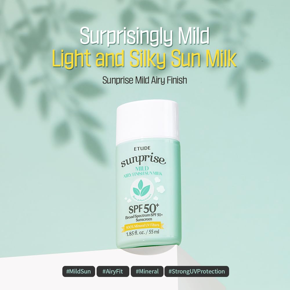 ETUDE Sunprise SPF50+ PA++++, protection UV efficace toute la journée.