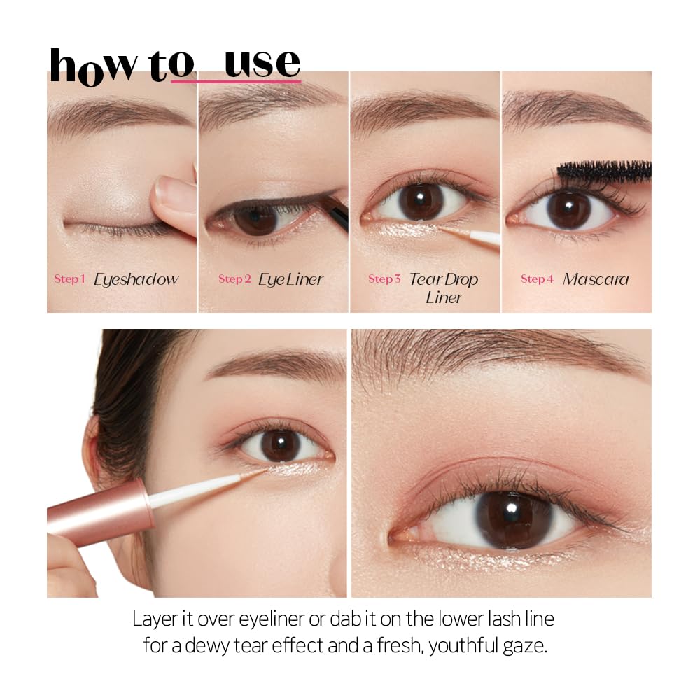 ETUDE Tear Drop Eyeliner application douce pour un trait précis