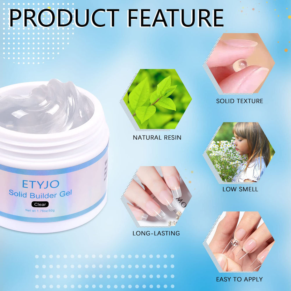 ETyJO Gel Solide Ongles – réparation rapide et surcouche élégante.