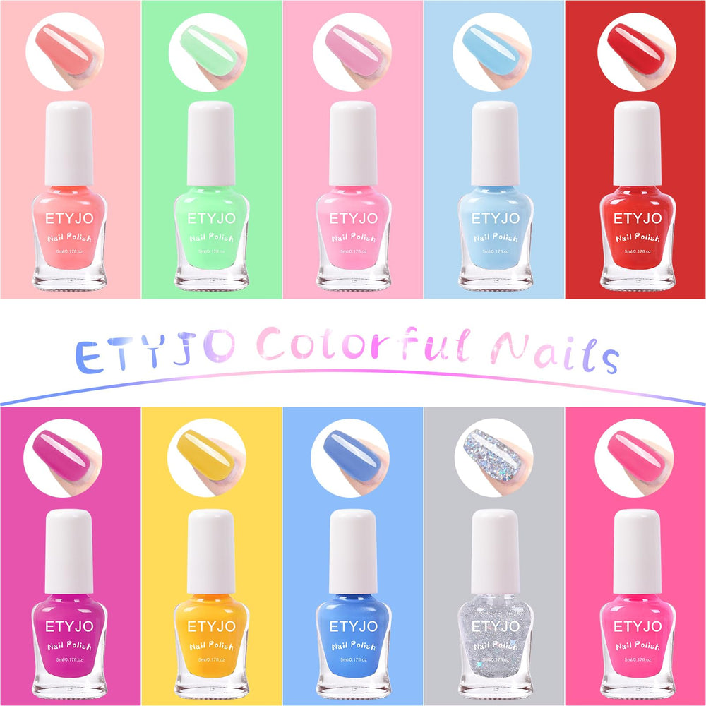 ETYJO Vernis Enfants – application facile, séchage rapide et sans effort.