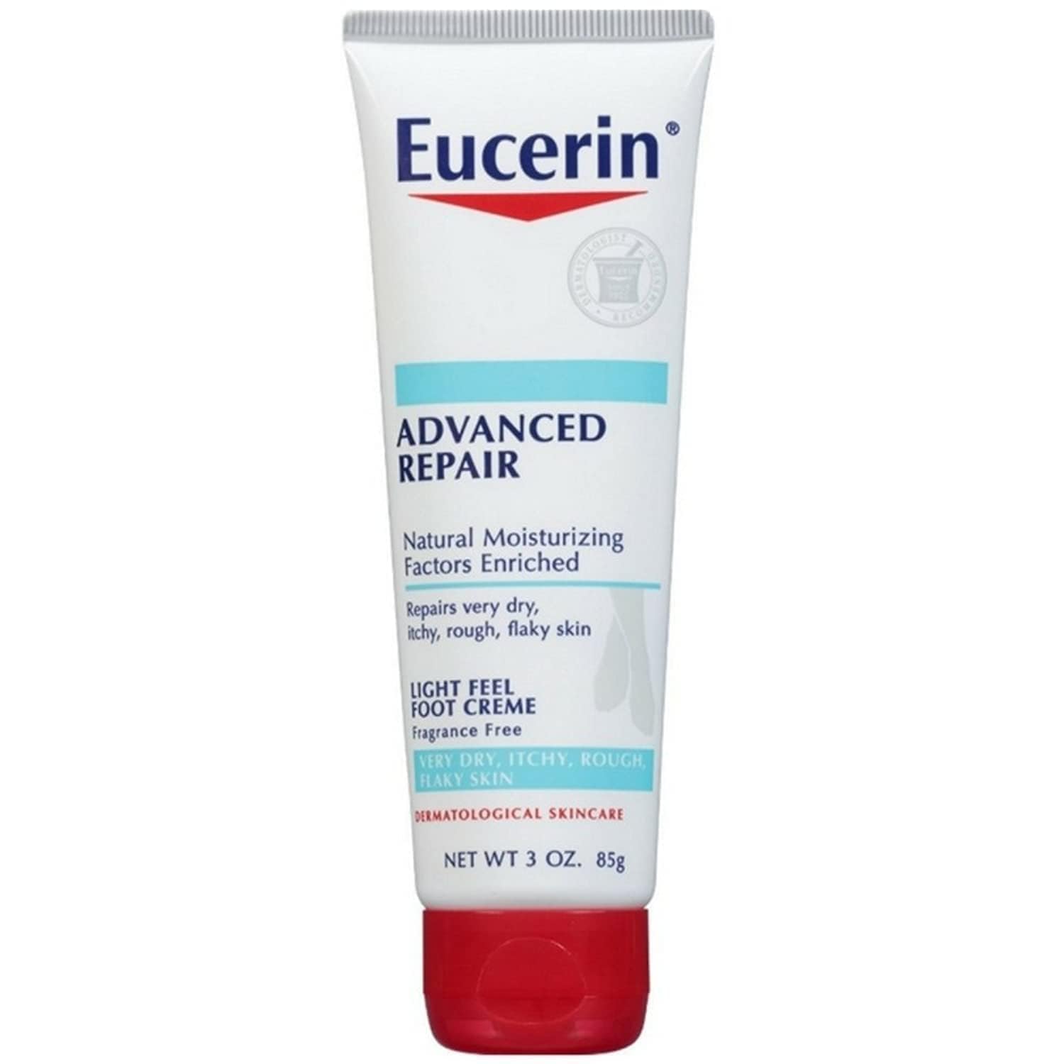 Crème Eucerin Advanced Repair emballage élégant et pratique.