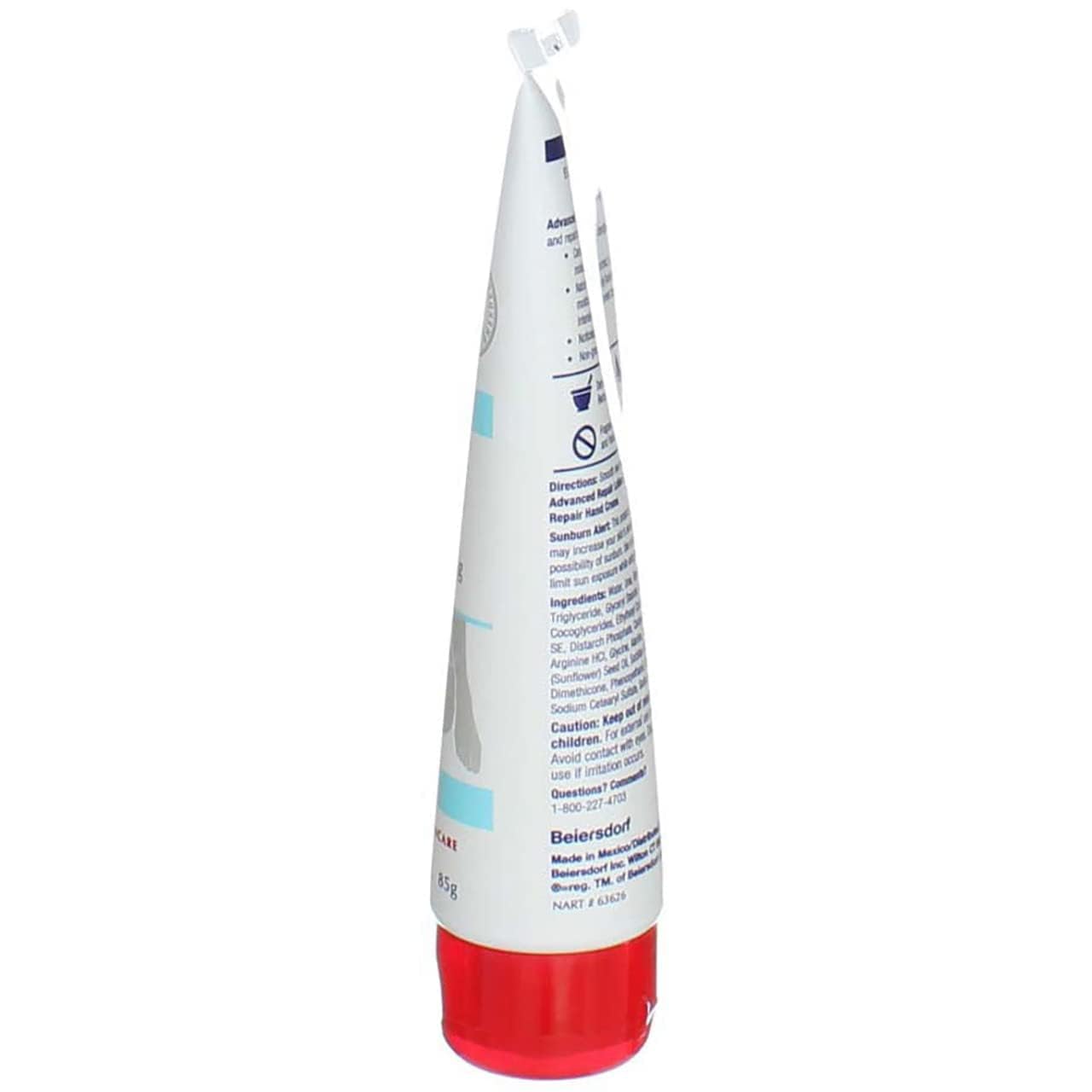 Lissage de la peau avec Eucerin Advanced Repair.