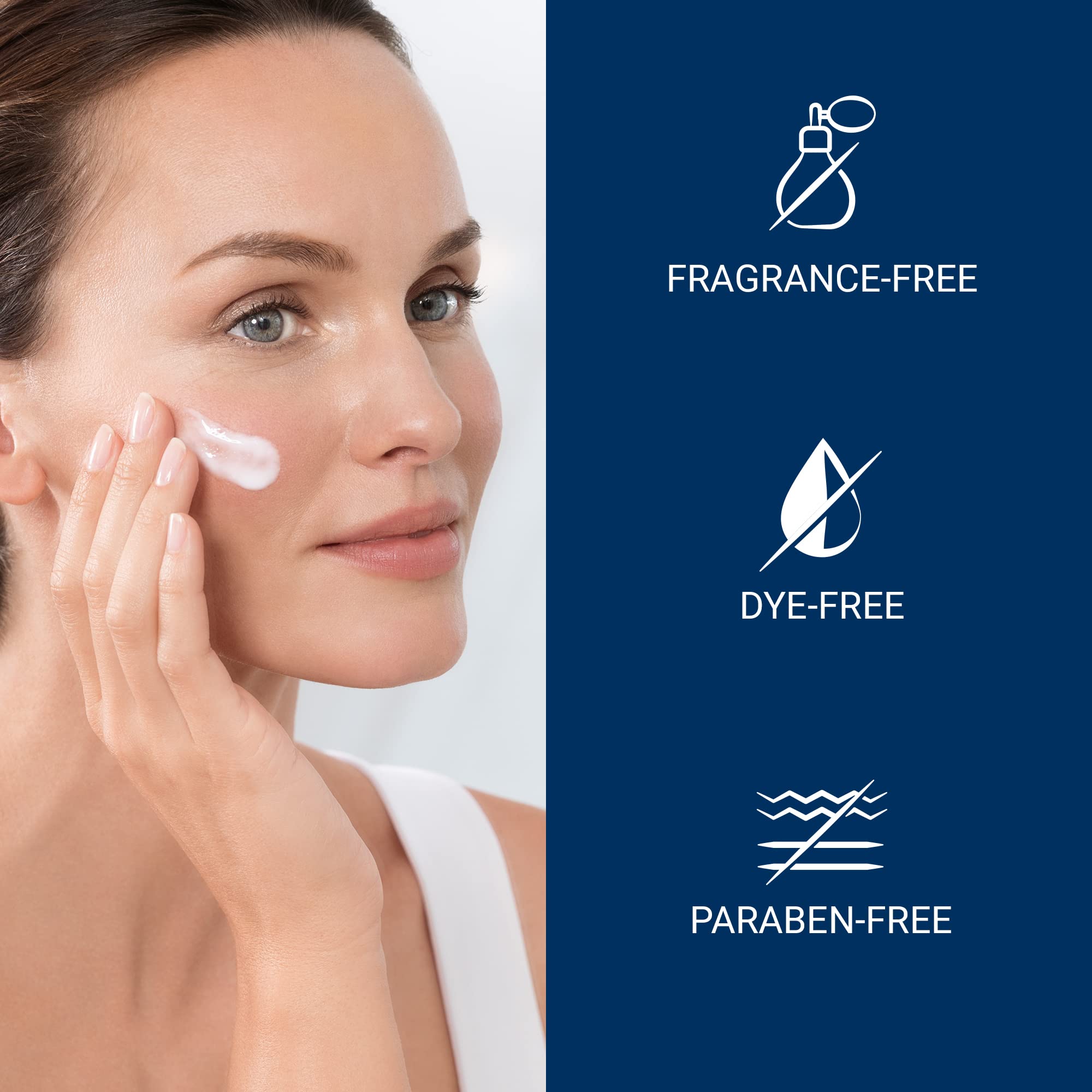 Rituel matin et soir avec Eucerin - texture légère et absorption rapide.