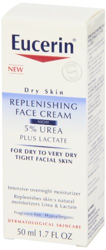 Urée 5% et lactate pour hydratation douce sans parfum sur la peau.