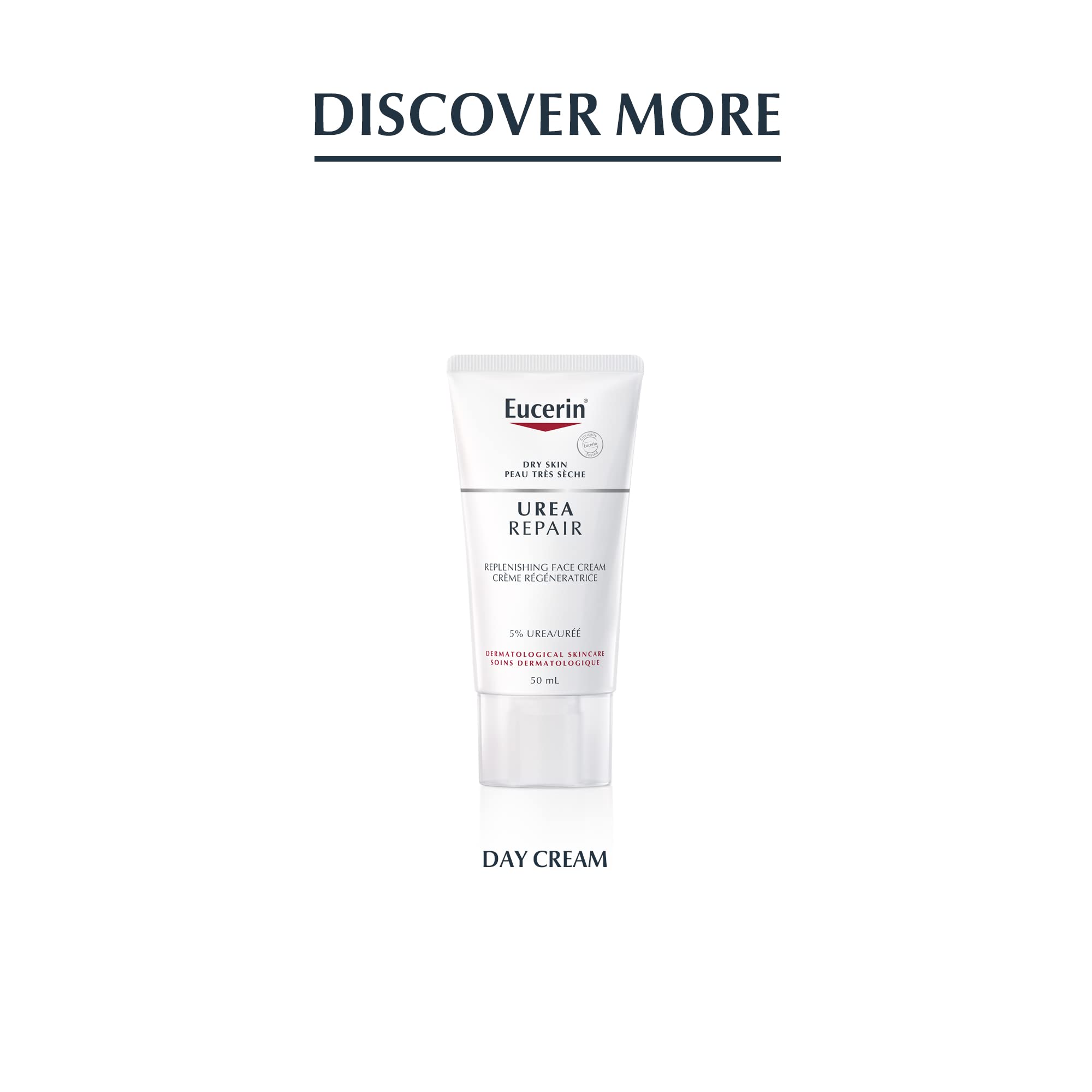 Formule sans parfum et sans colorants, douceur pour le visage Eucerin.