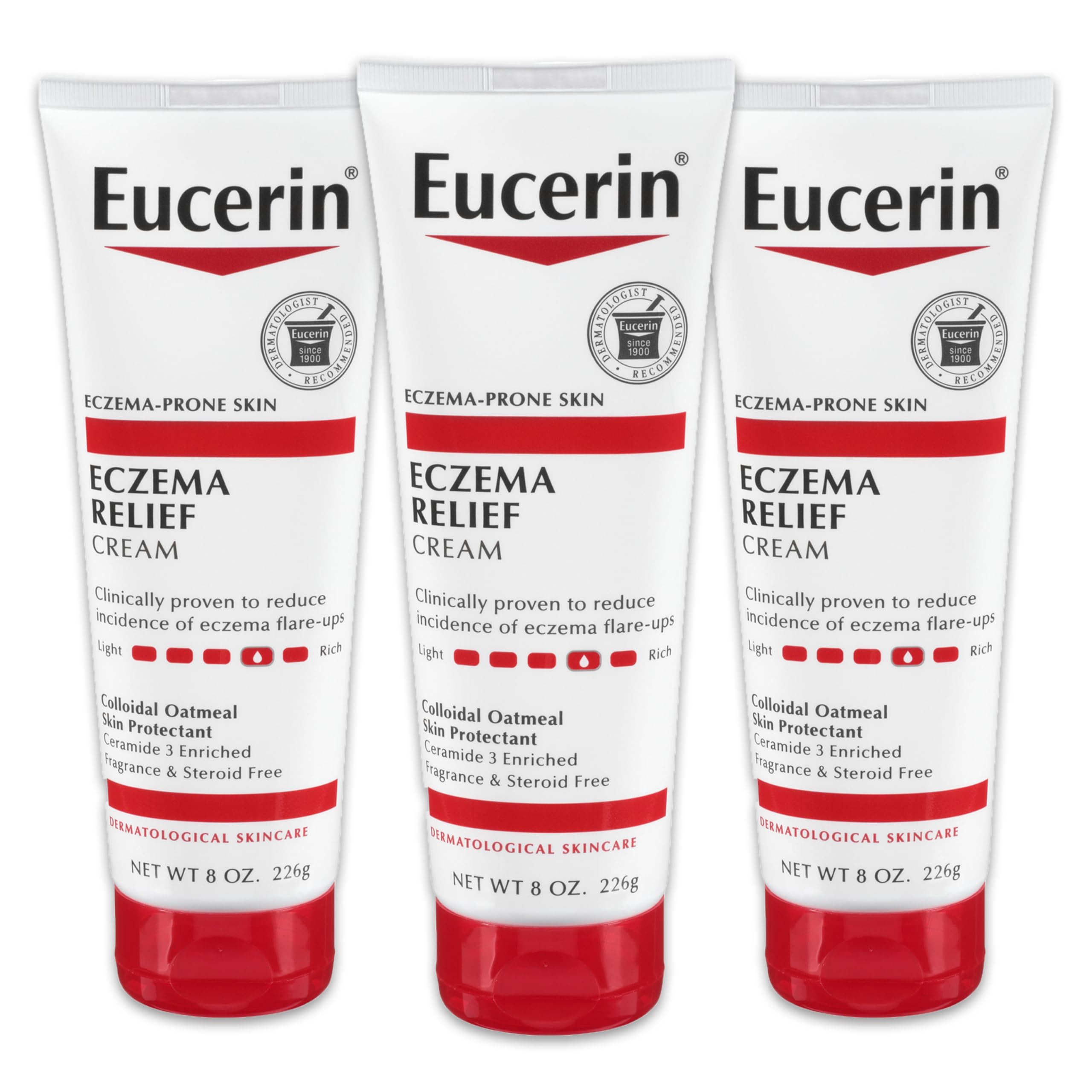 Eucerin Eczema Relief en tube pour une hydratation ciblée et efficace.