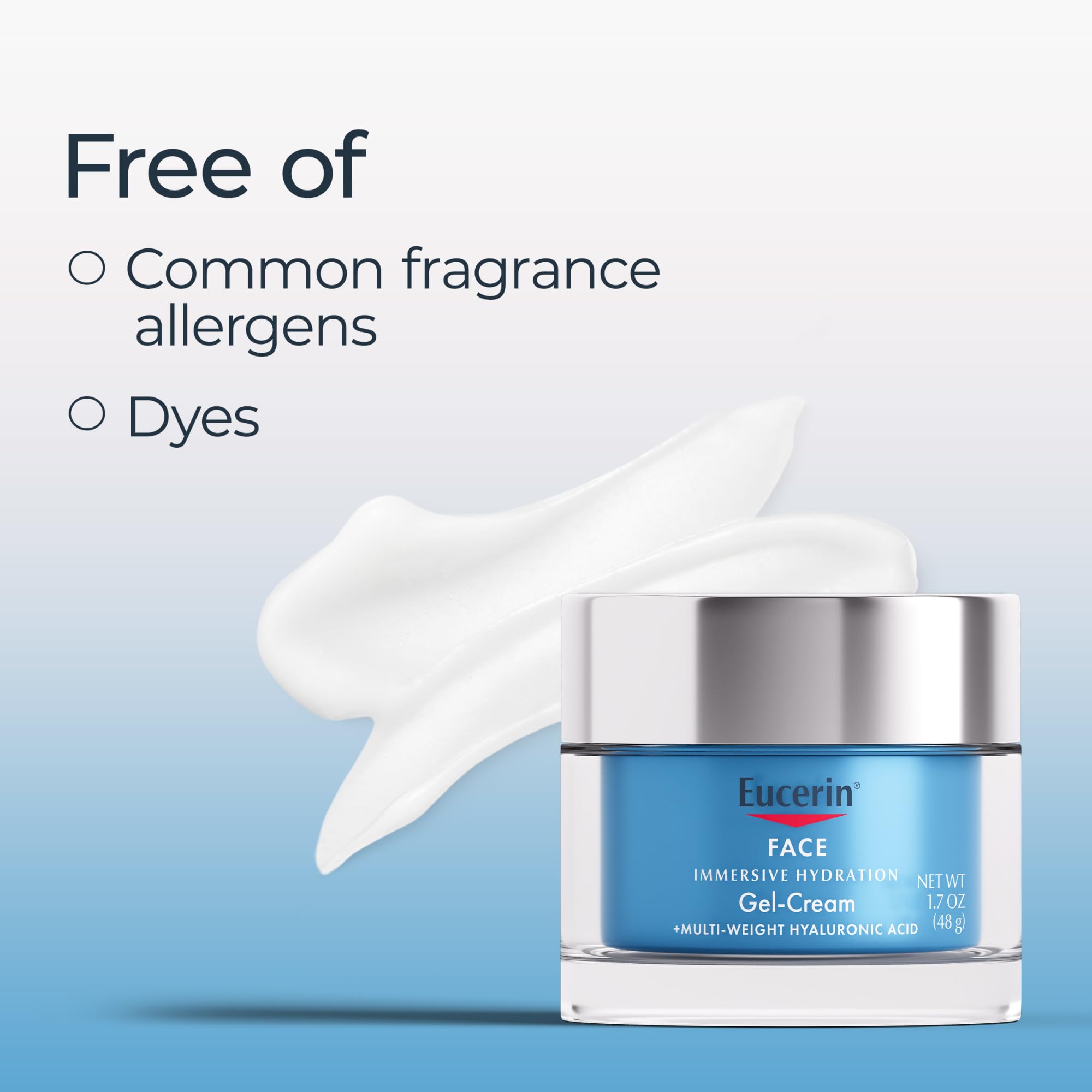 Eucerin Immersive Hydration non comédogène, adapté à tous types de peau.