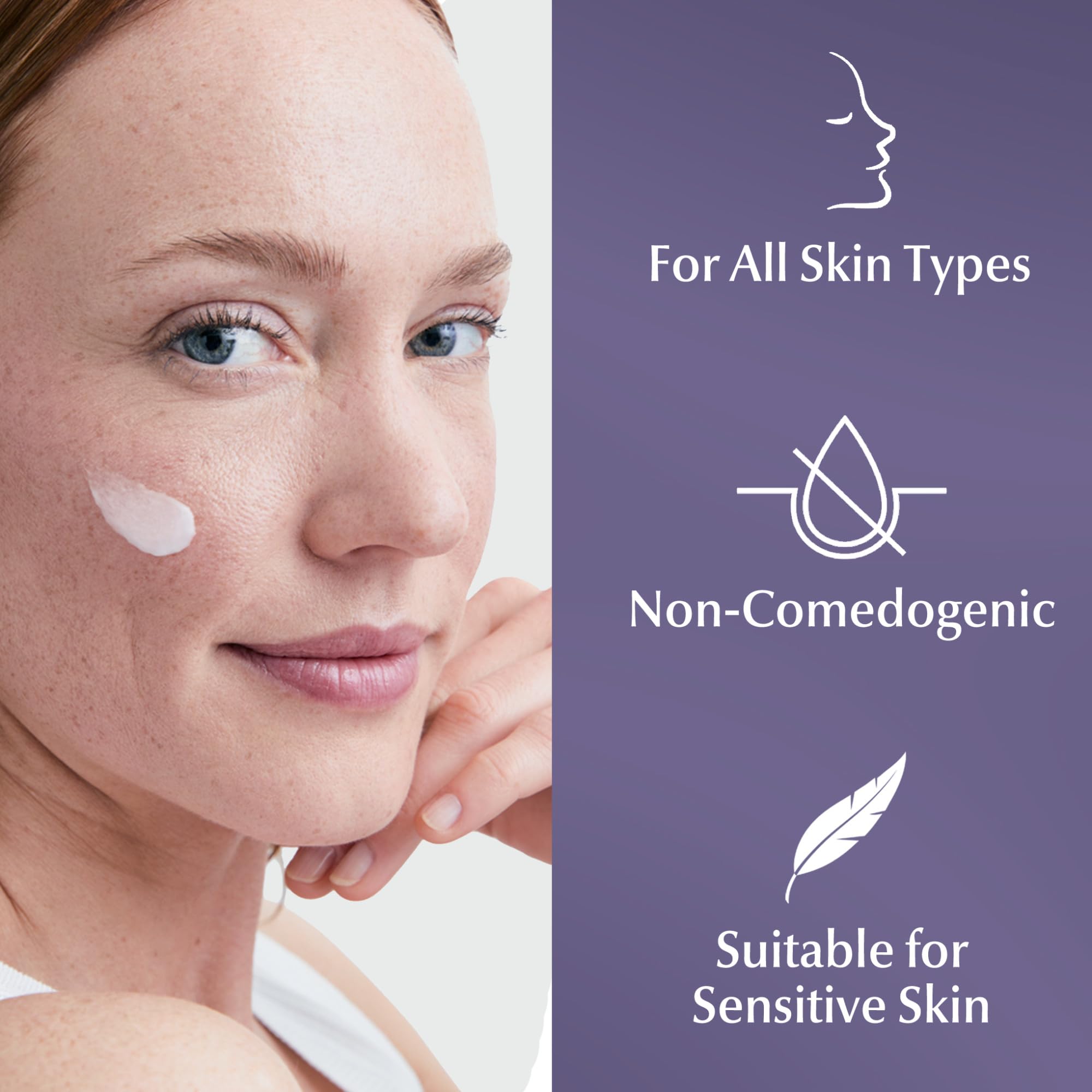 Crème non comédogène n obstruant pas les pores.