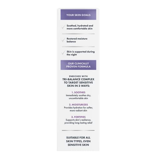 Texture riche de la crème de nuit pour hydratation ciblée.