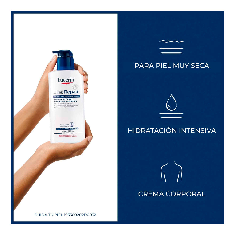 Etiquette et label: Eucerin Urea Repair Plus informatif et clair