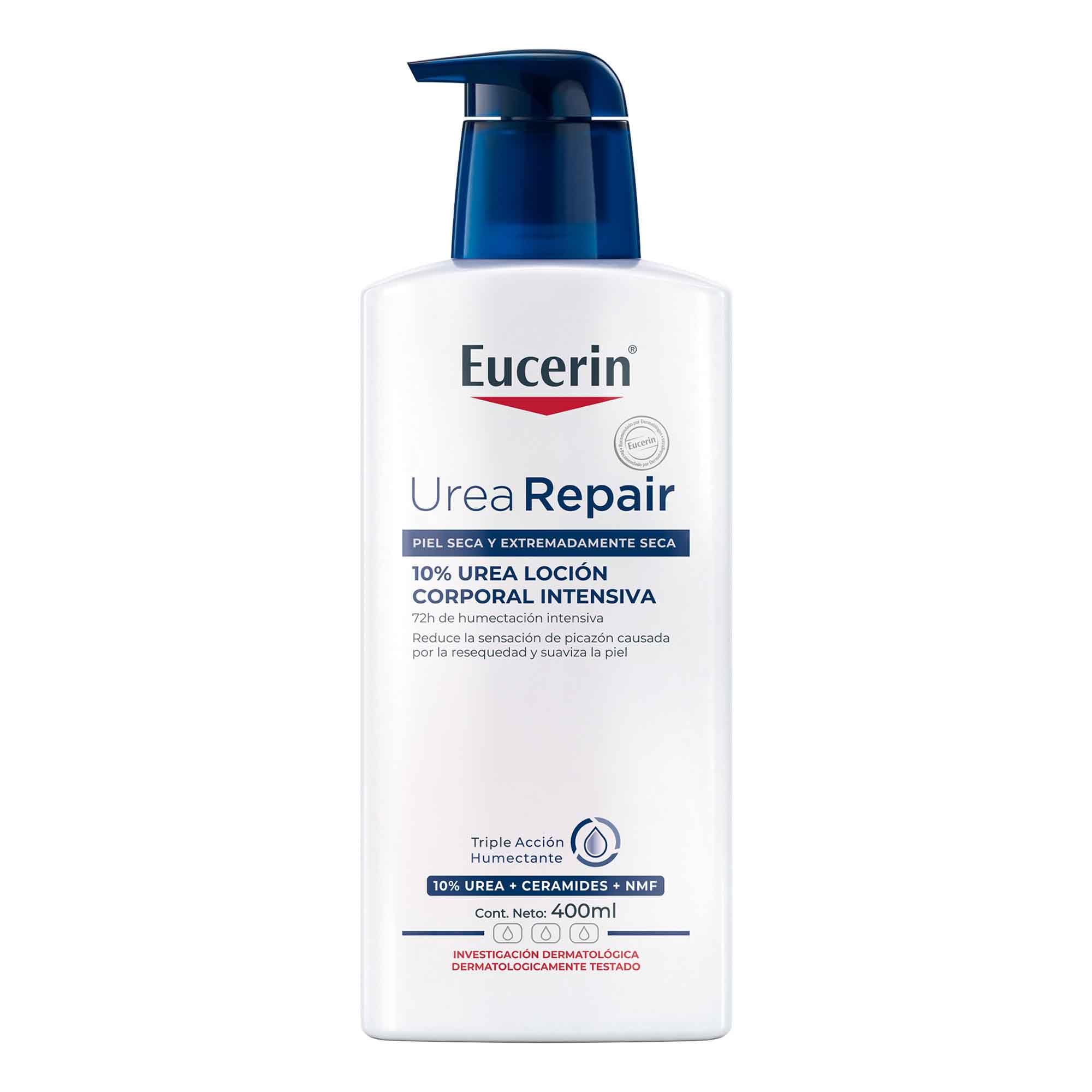 Eucerin Urea Repair Plus: bouteille 400 ml, hydratation longue durée