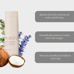 Protection longue durée de la couleur sur cheveux colorés avec Eufora Beautifying Elixirs