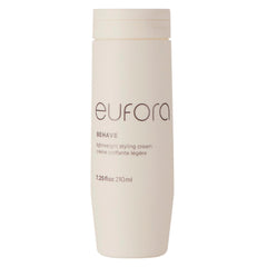 Eufora Behaive crème légère, prête dans la bouteille, pour un style doux et maîtrisé.