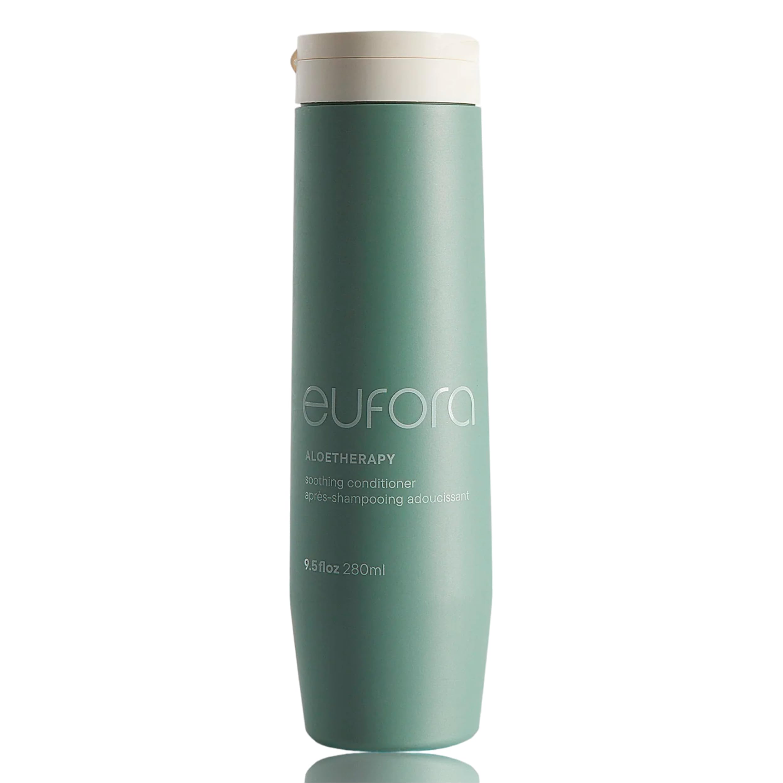 Soin apaisant Eufora en bouteille respectant les cheveux sensibles.