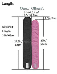 EUICAE bandeau spa tissu microfibre doux et absorbant pour soin du visage.