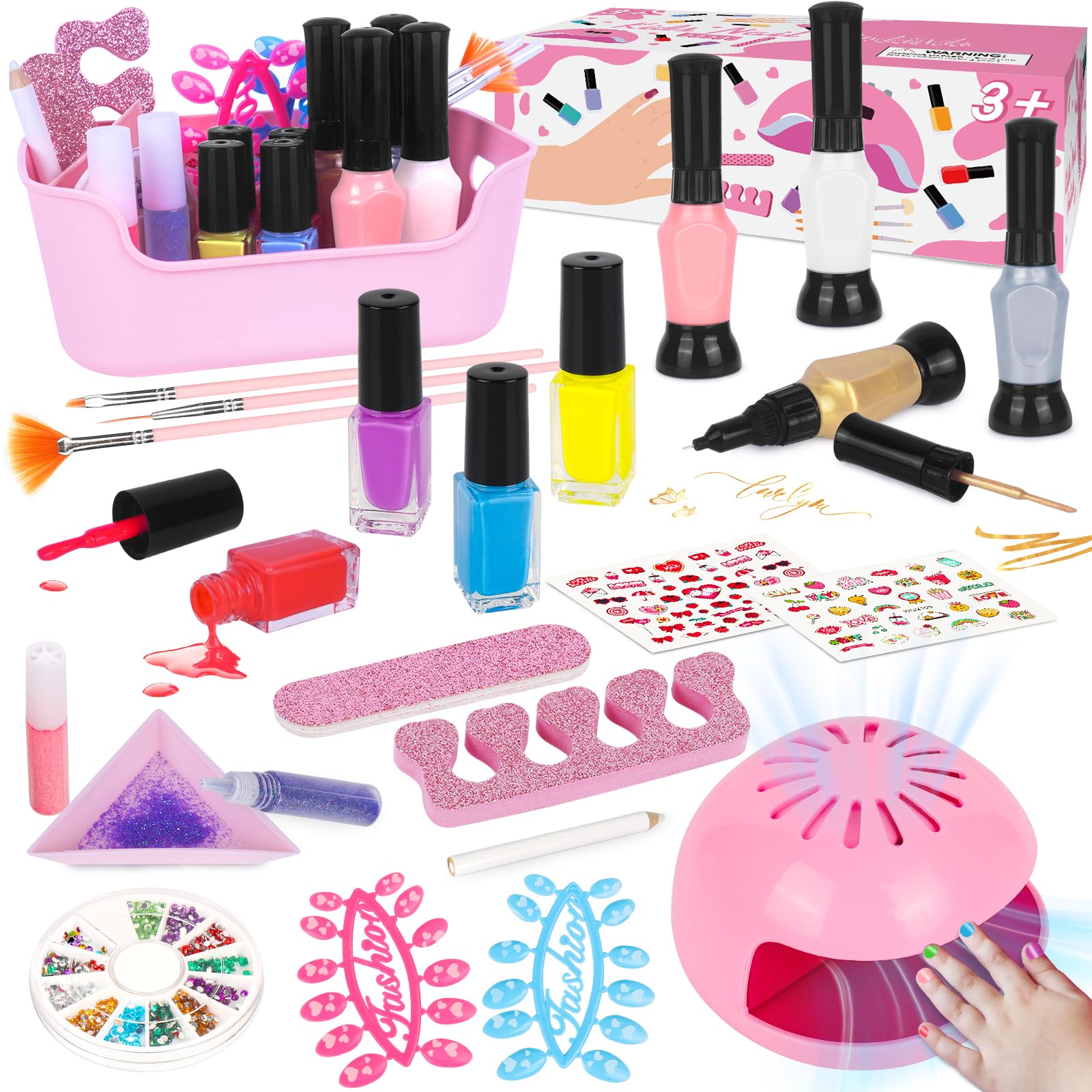 Kit EULRGAUS pour enfants : ensemble complet pour créer et personnaliser les ongles
