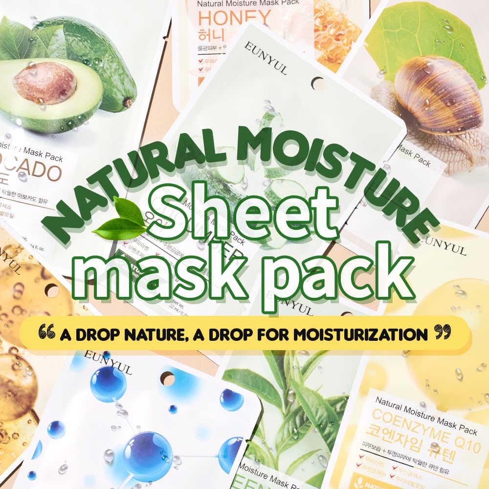 Masque EUNYUL Hyaluron pour hydratation durable et élasticité