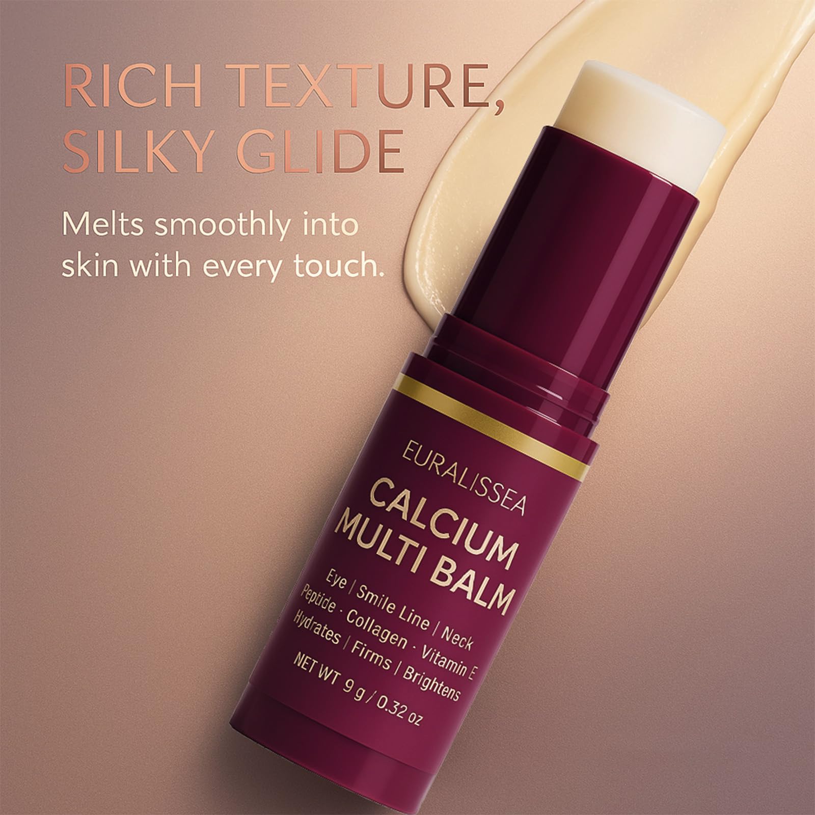 Euralissea Calcium Multi Baume Solide: application rapide sur le contour des yeux.