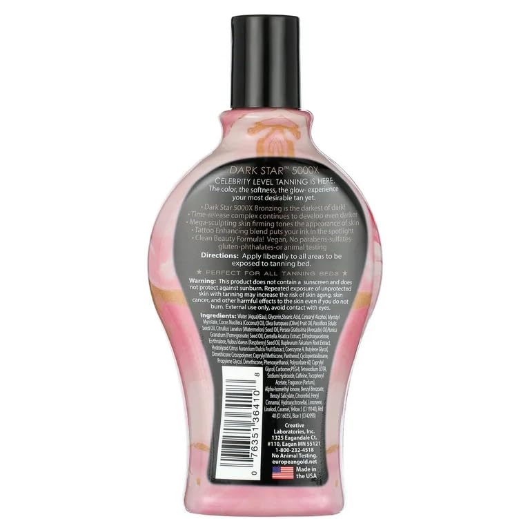 European Gold Dark Star 5000X — application en massage pour diffusion uniforme.