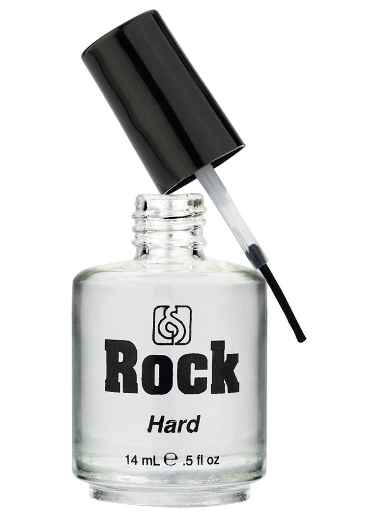 European Secrets Rock Hard Nail Hardener – bouteille, renforce durablement les ongles.