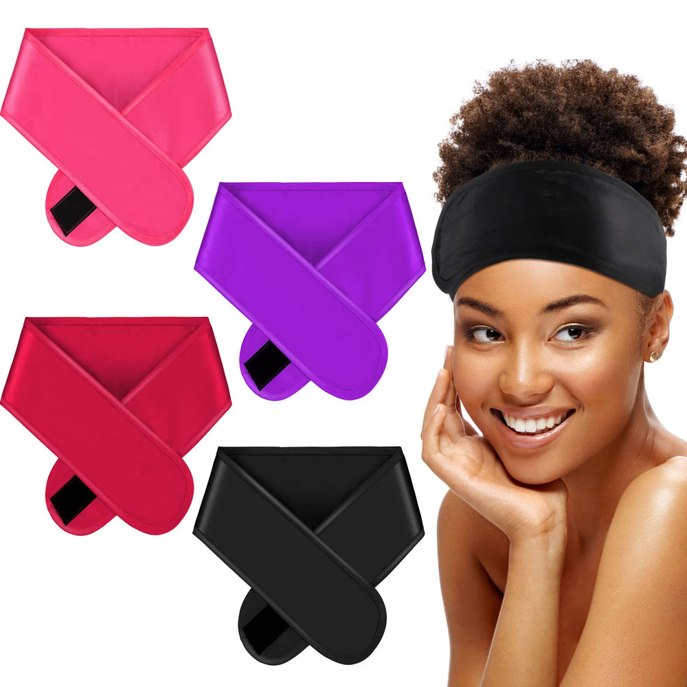 Foulard satin noir Eurzom, confort nocturne et protection des cheveux.