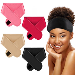 Eurzom wrap satin noir, douceur sur cheveux et confort nocturne.
