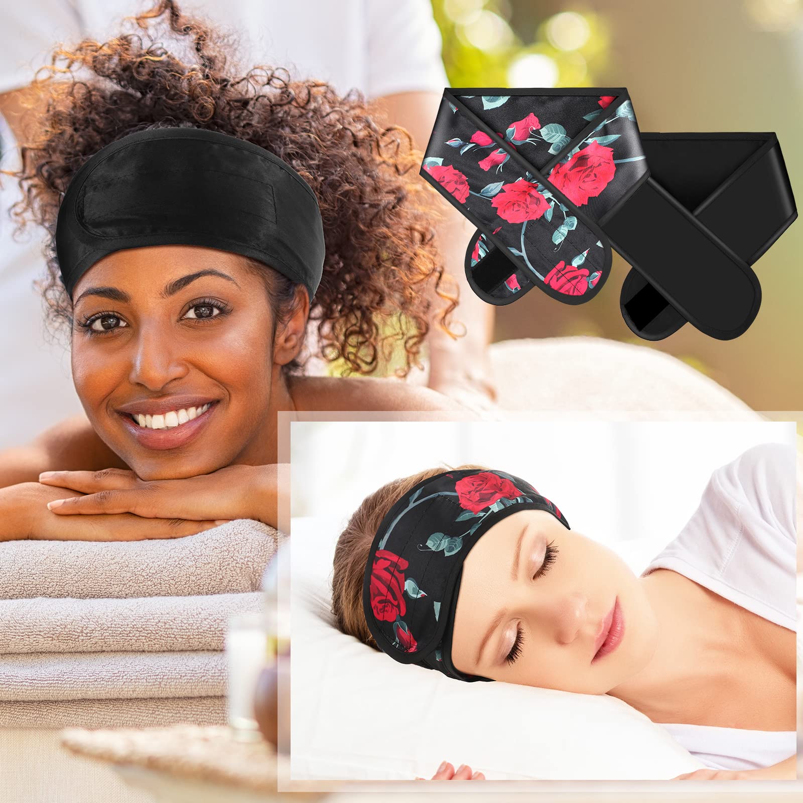 Eurzom wrap satin imprimé fleurs : touche féminine et soin des cheveux