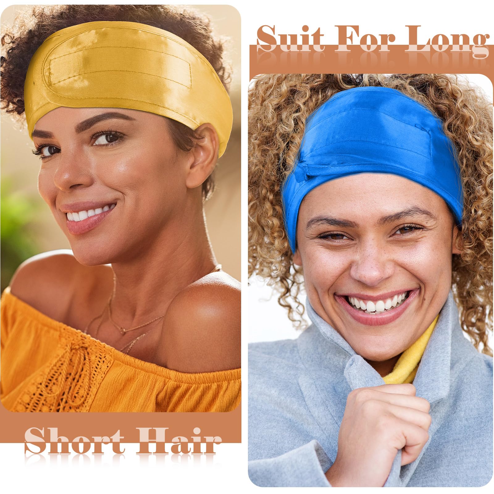 Eurzom wrap satin jaune-gingembre, ton lumineux, parfait pour coordonner votre look.